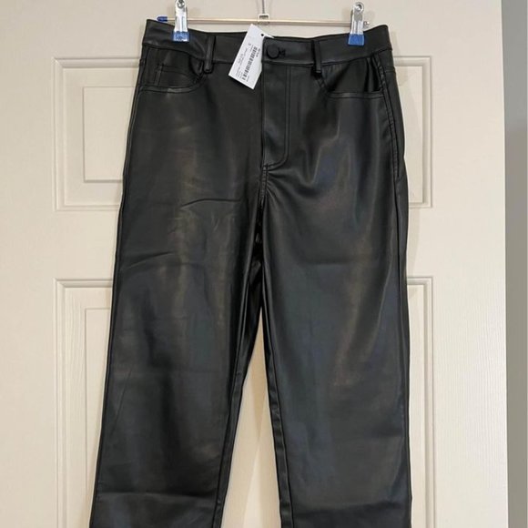 Leather Cropped Pants - Picture 1 of 3